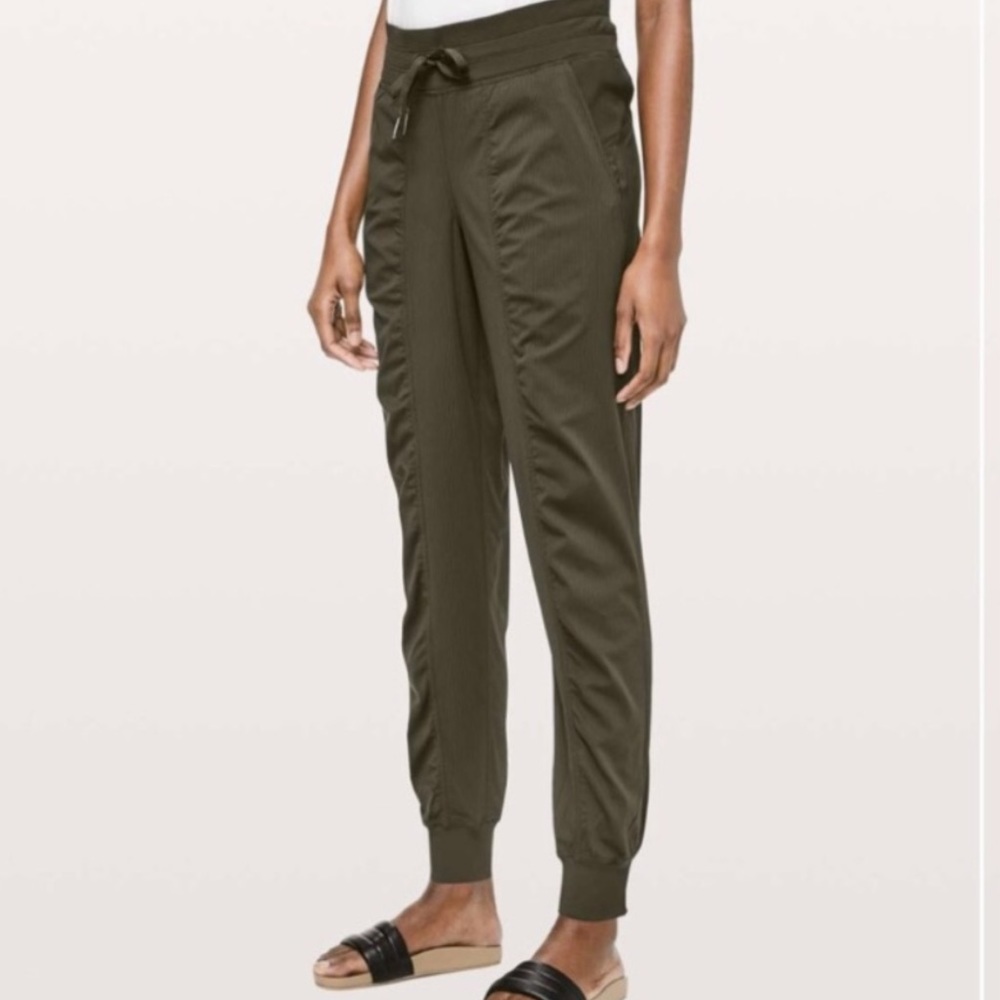 Lululemon Dance Studio Dark Olive Green Jogger Pants